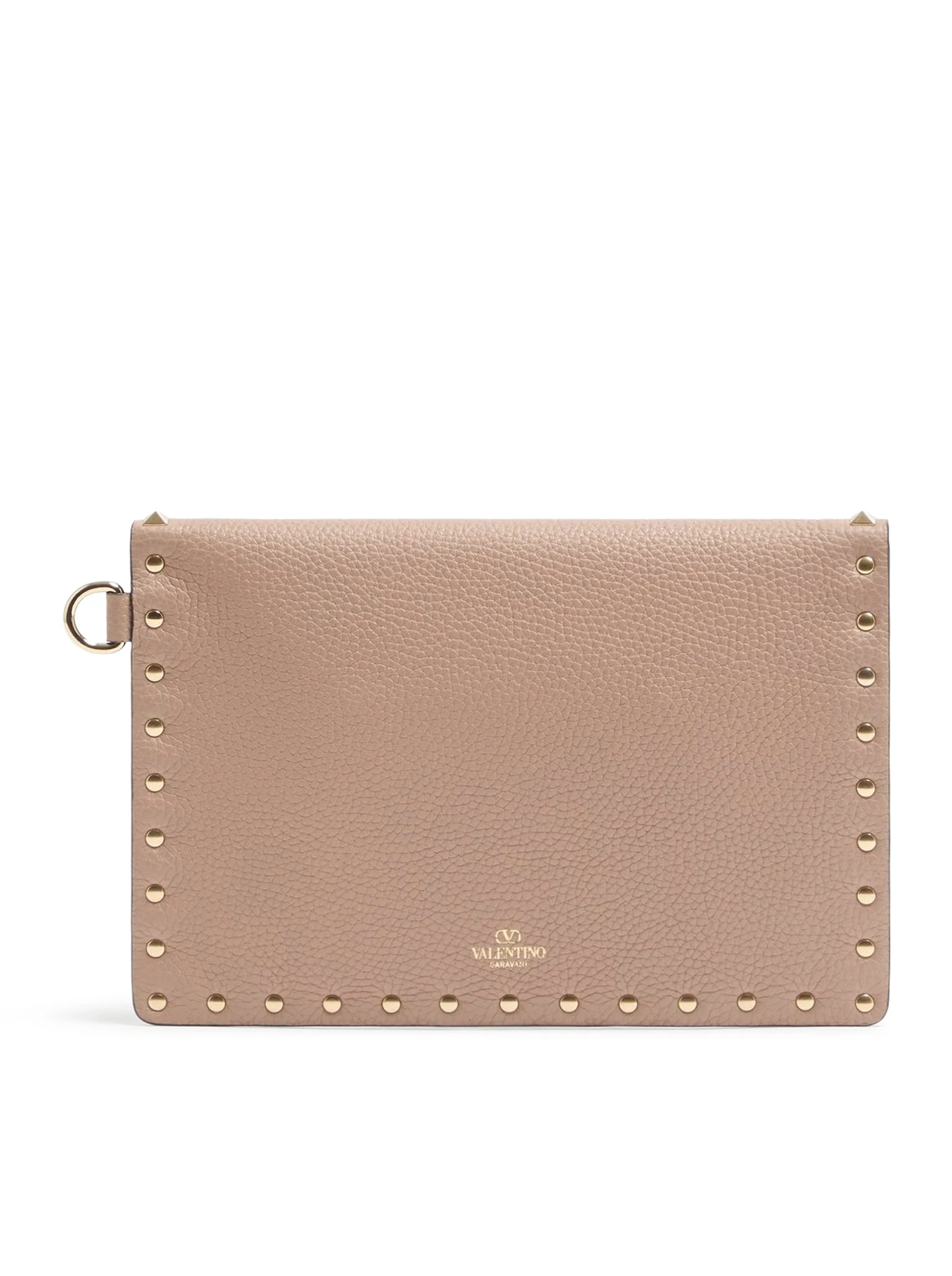 ROCKSTUD POUCH IN GARNET CALFSKIN - Image 4