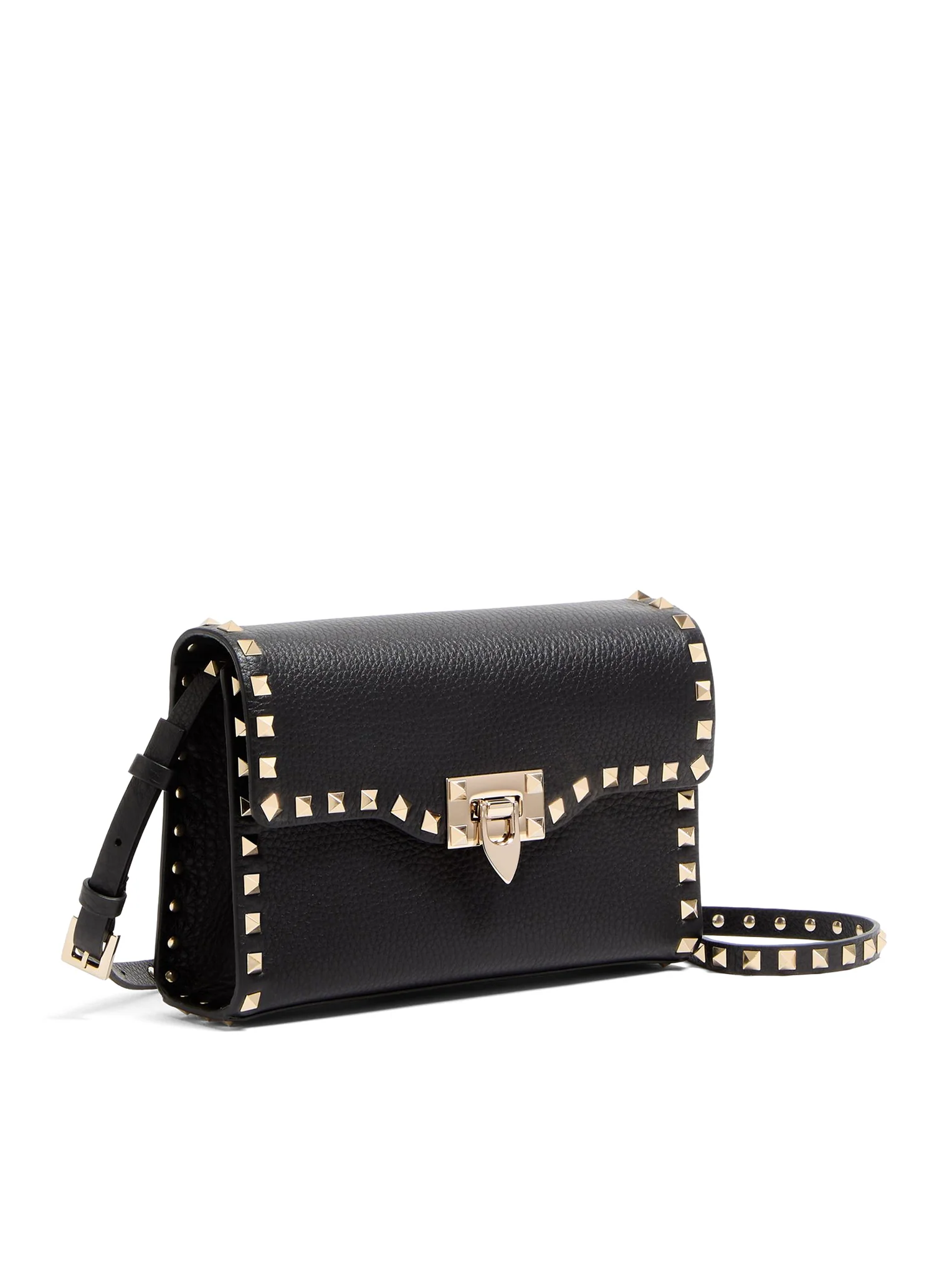 ROCKSTUD SMALL GARNET CALFSKIN CROSSBODY BAG - Image 3