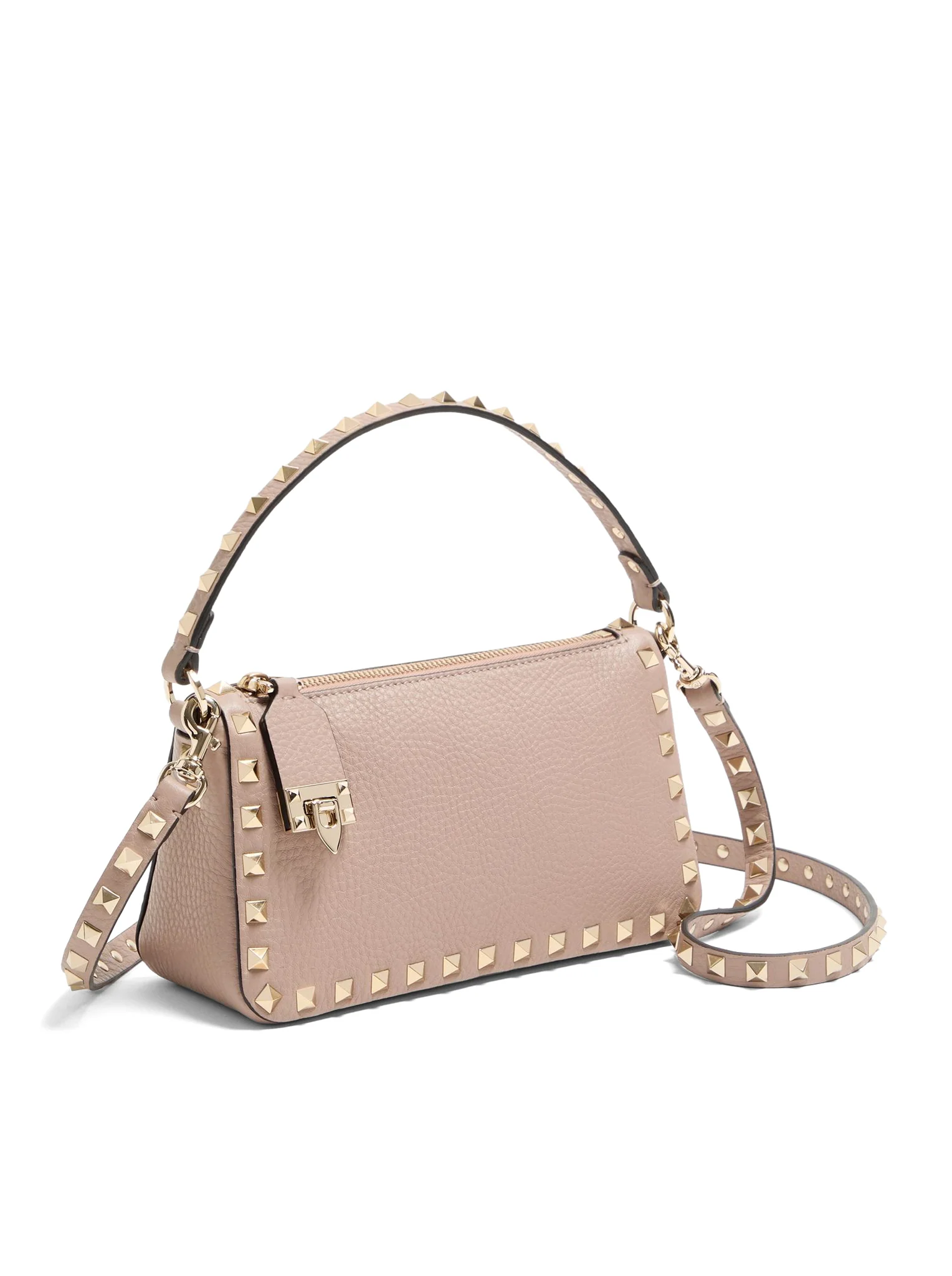ROCKSTUD SMALL GARNET CALFSKIN CROSSBODY BAG - Image 3