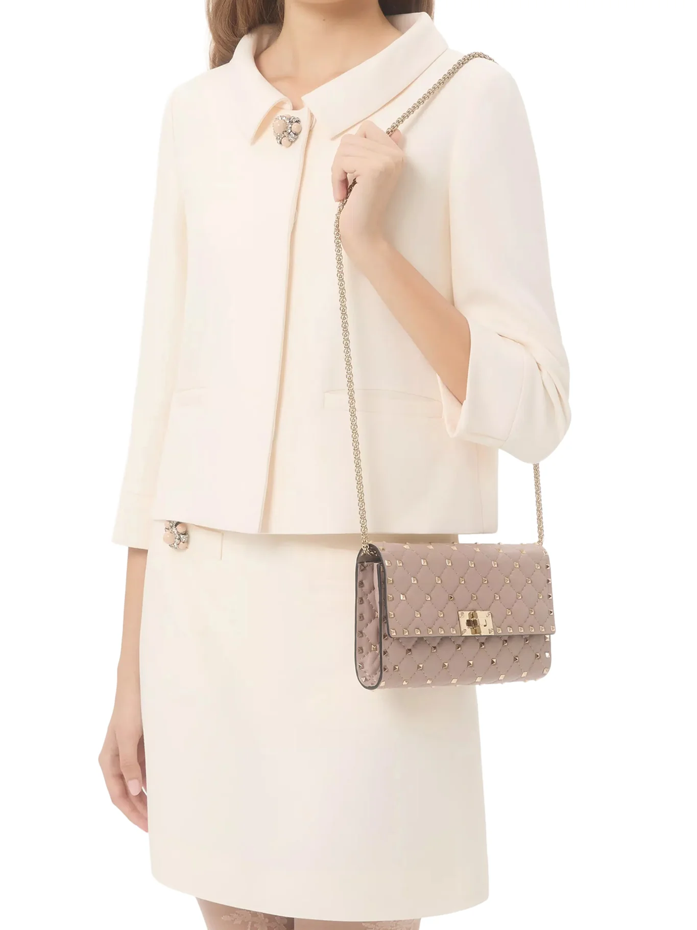 ROCKSTUD SPIKE NAPPA SHOULDER BAG - Image 2