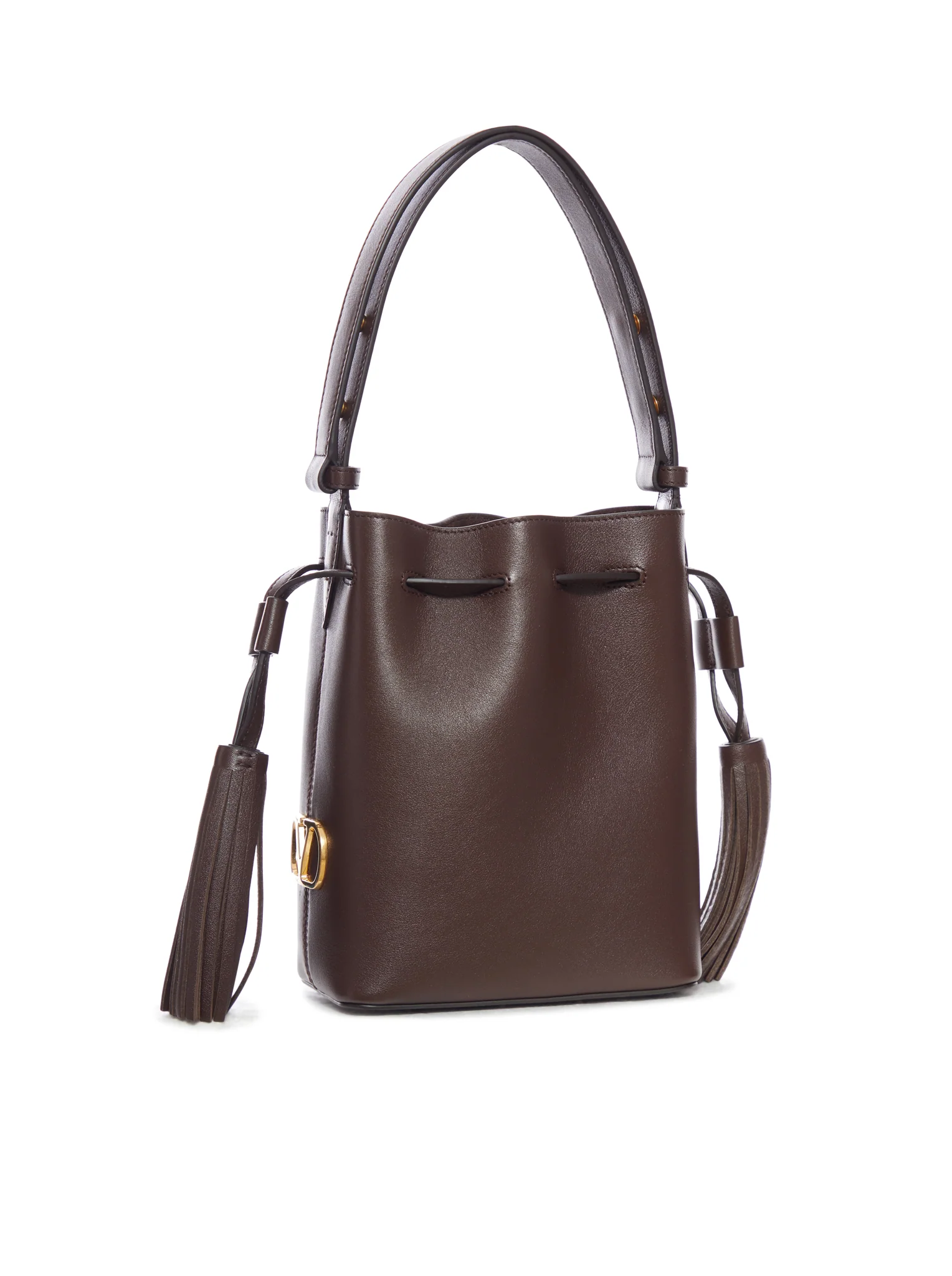 SMALL LEATHER BUCKET BAG - Image 2