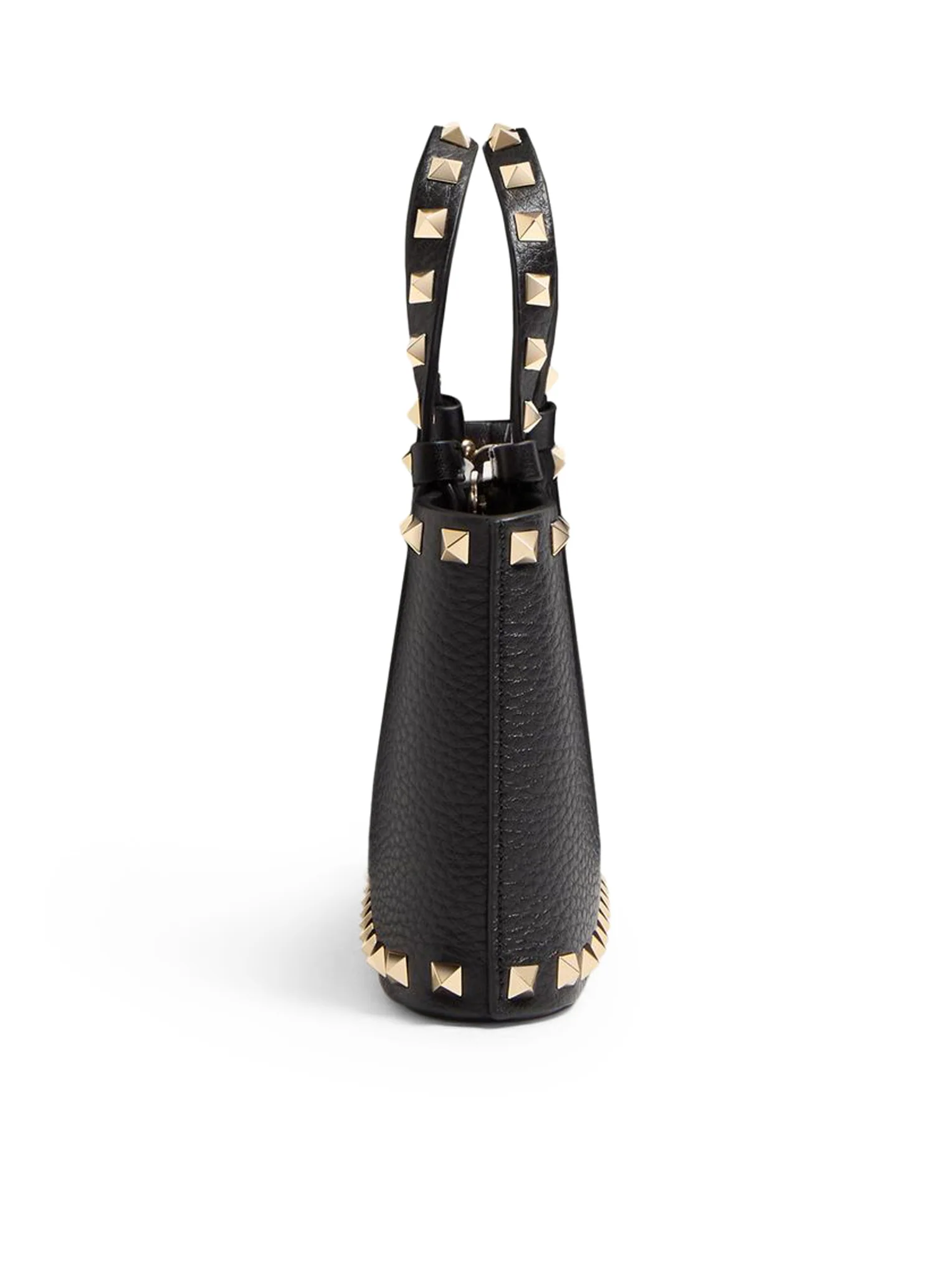 MINI ROCKSTUD SHOPPING BAG IN GRANATE CALFSKIN - Image 6