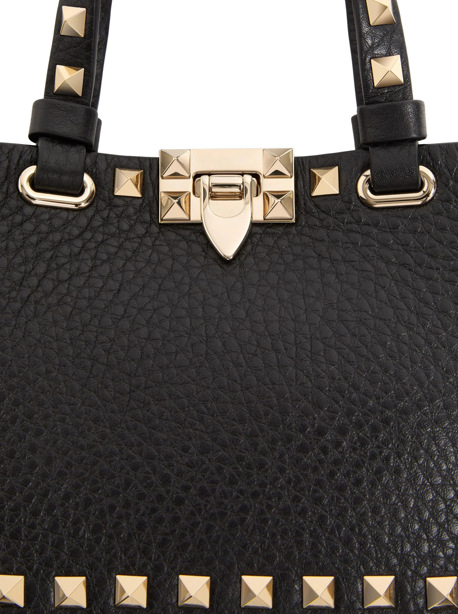 MINI ROCKSTUD SHOPPING BAG IN GRANATE CALFSKIN - Image 8