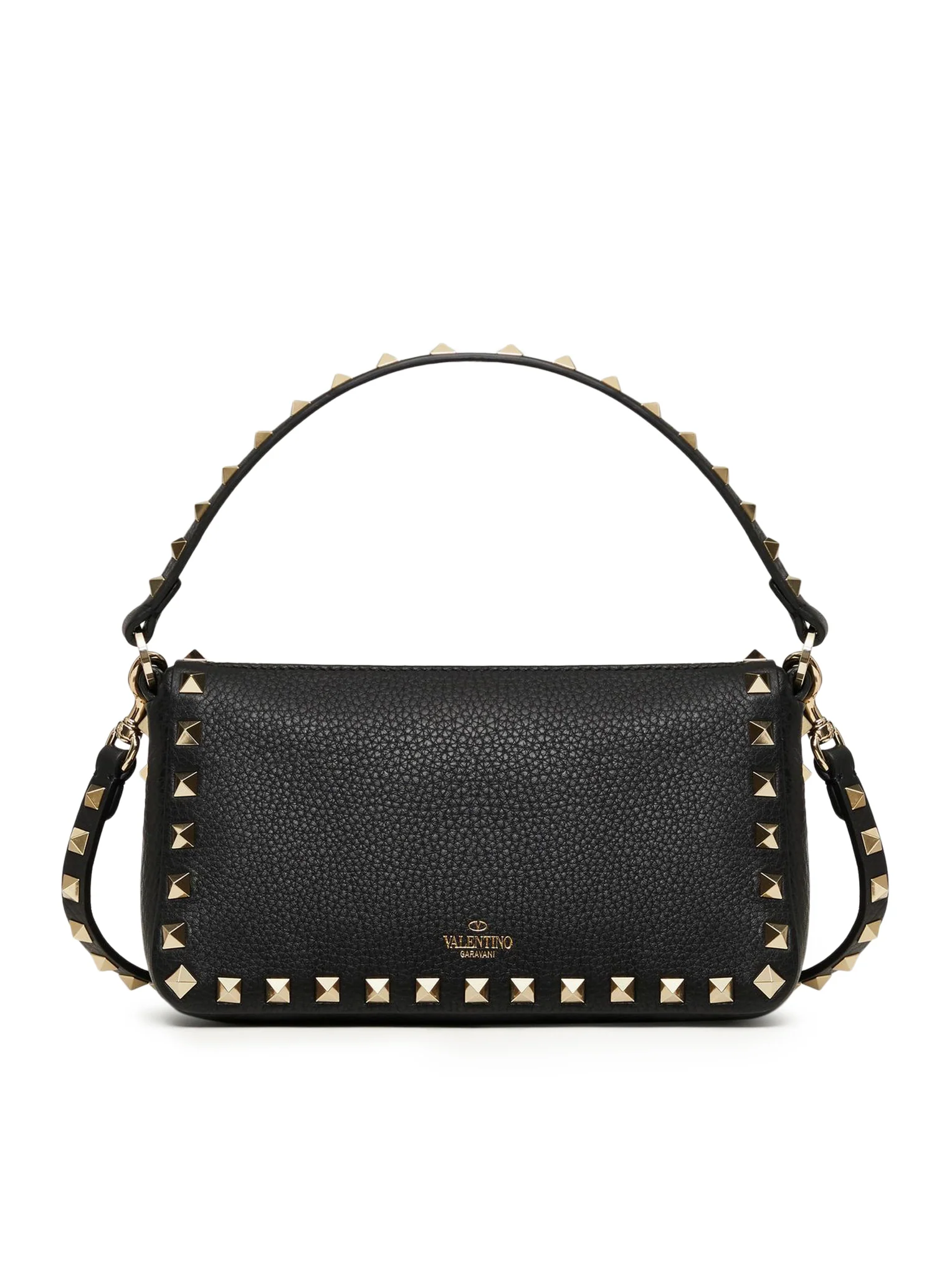 SMALL ROCKSTUD SHOULDER BAG IN GARNET CALFSKIN - Image 3