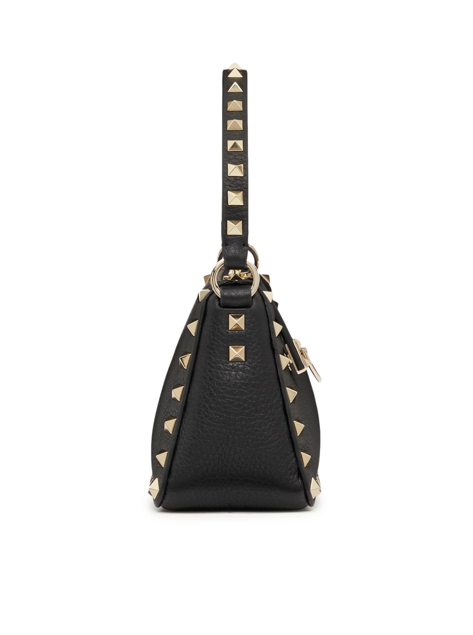 SMALL ROCKSTUD SHOULDER BAG IN GARNET CALFSKIN - Image 4