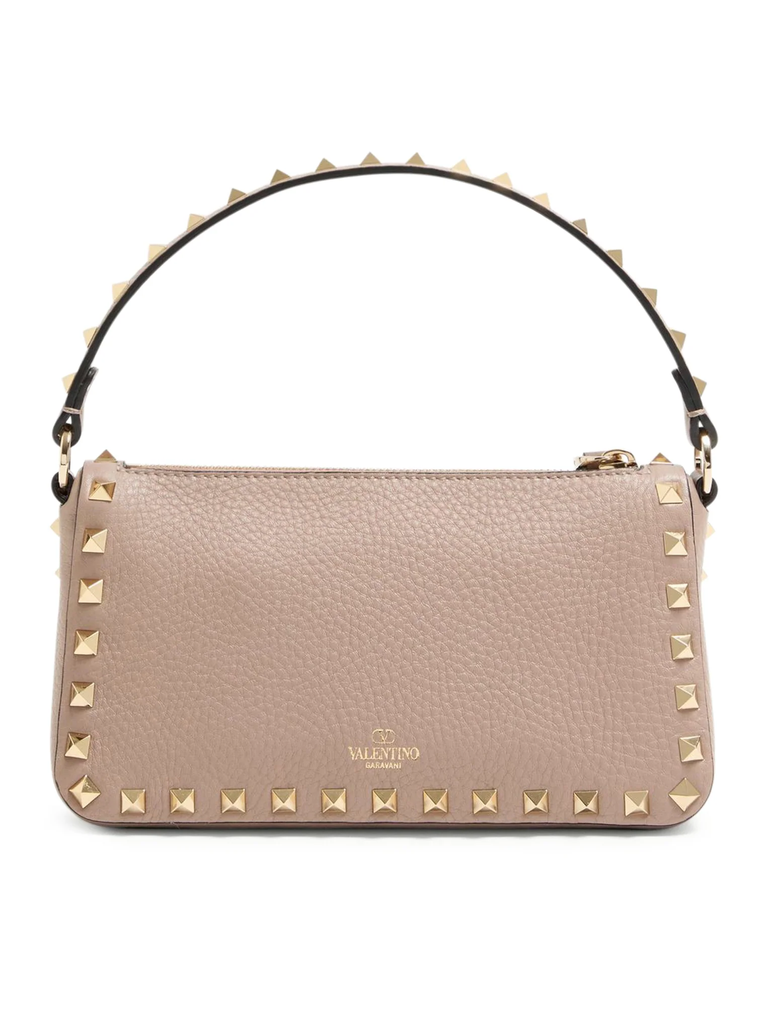 SMALL ROCKSTUD SHOULDER BAG IN GARNET CALFSKIN - Image 3
