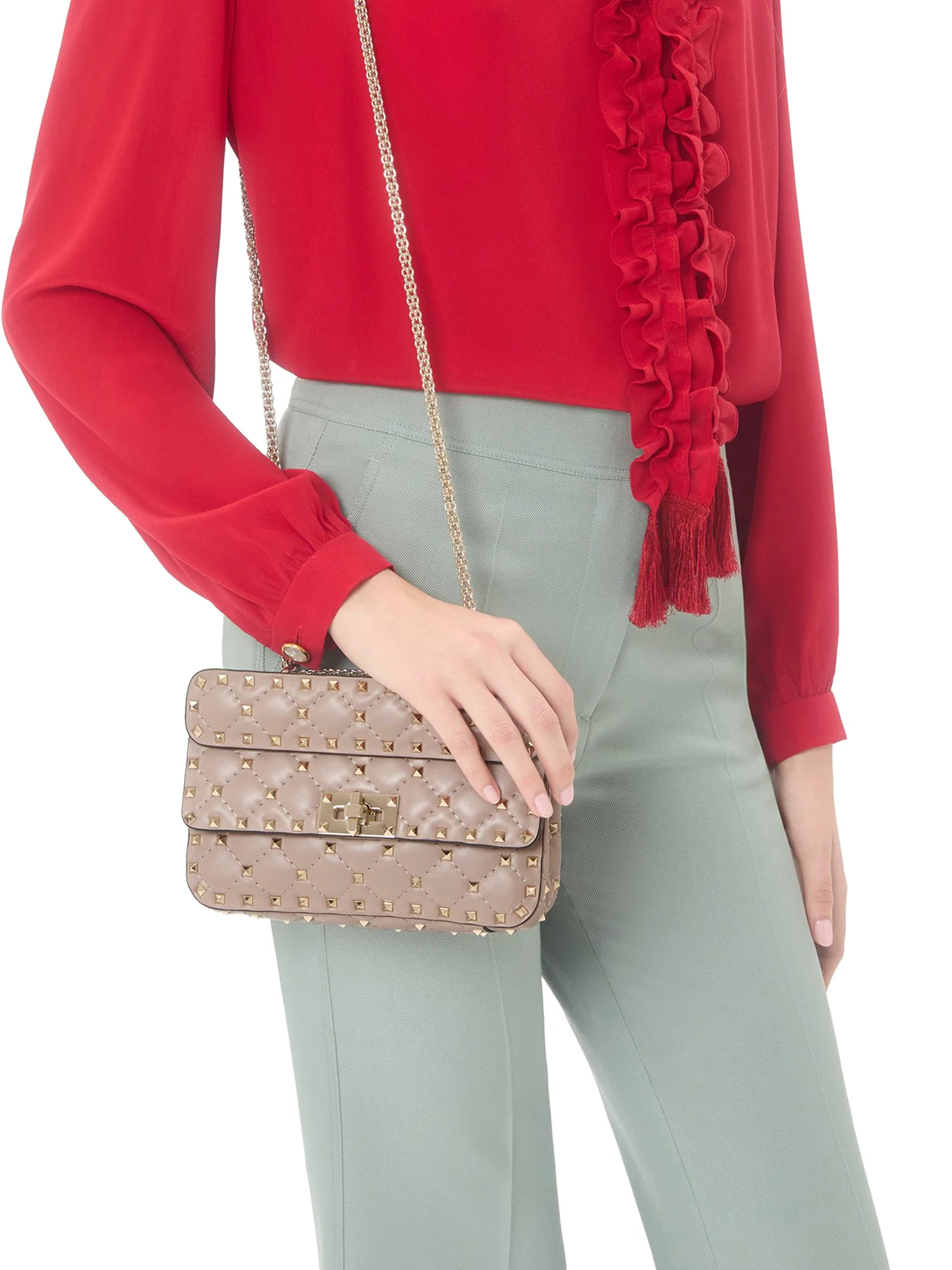 SMALL ROCKSTUD SPIKE NAPPA BAG - Image 2