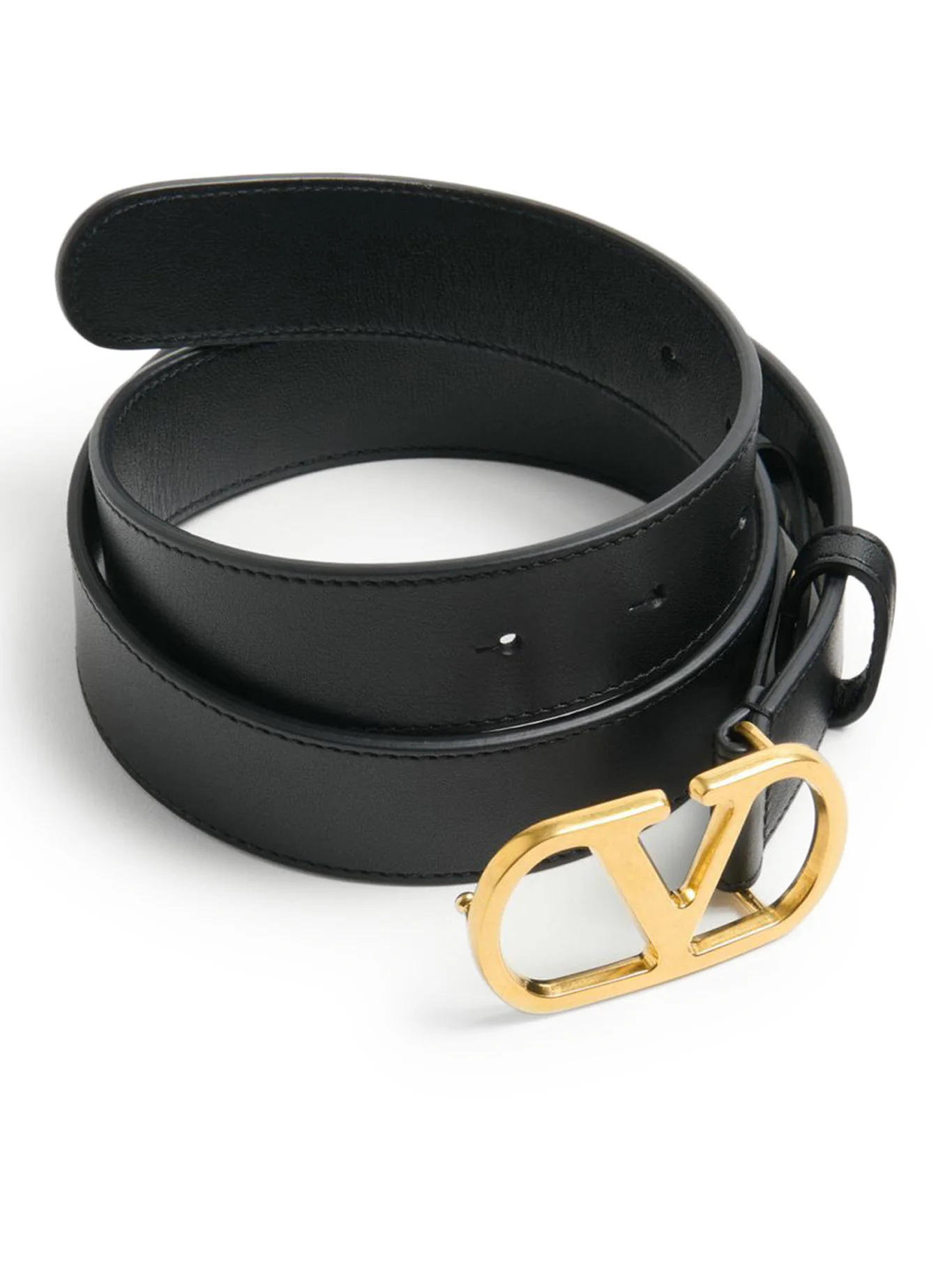 VLOGO SIGNATURE BELT IN GLOSSY CALFSKIN 30MM - Image 3