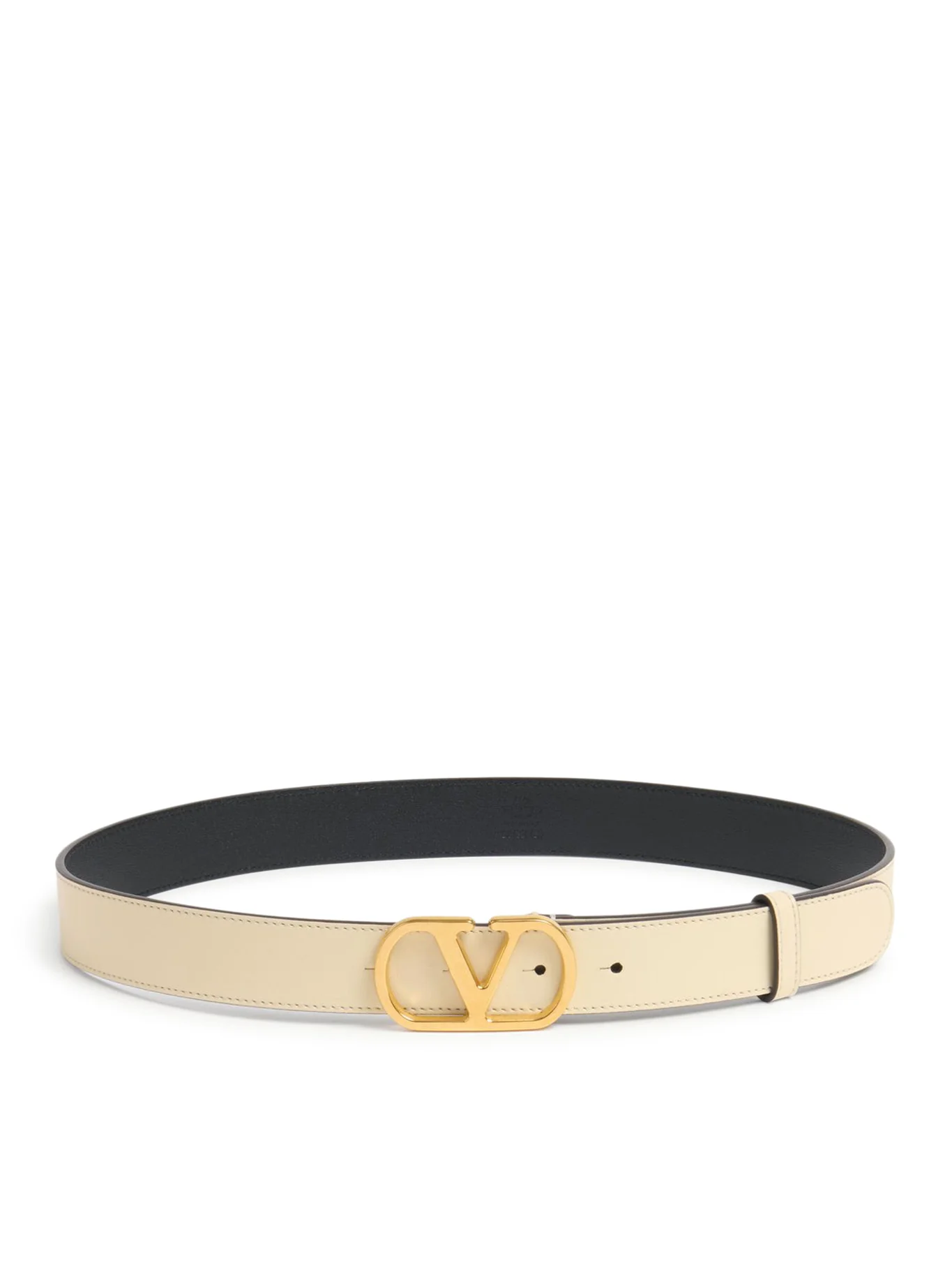 VLOGO SIGNATURE BELT IN GLOSSY CALFSKIN 30MM