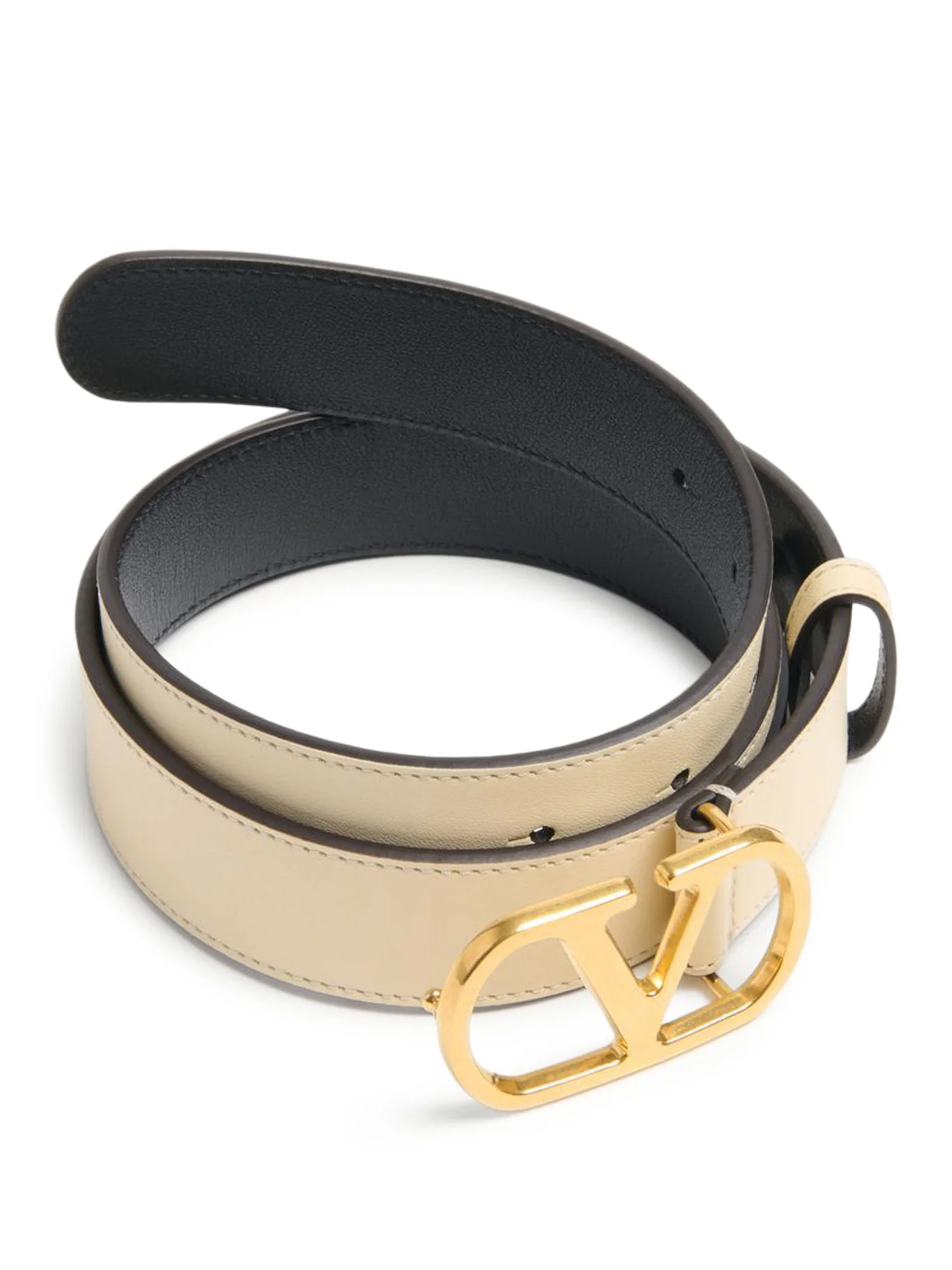 VLOGO SIGNATURE BELT IN GLOSSY CALFSKIN 30MM - Image 2