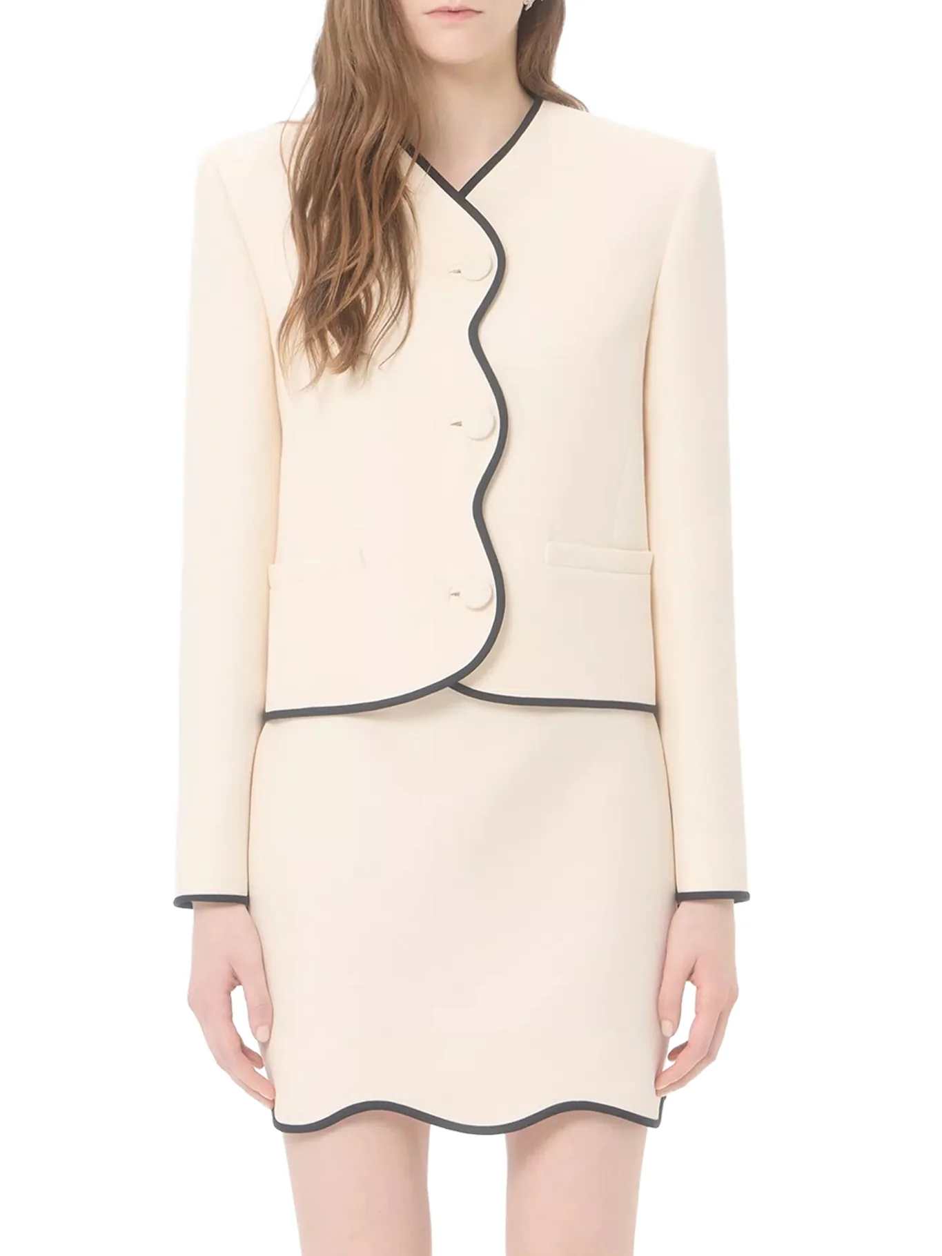 WOOL AND SILK CREPE JACKET - Image 3