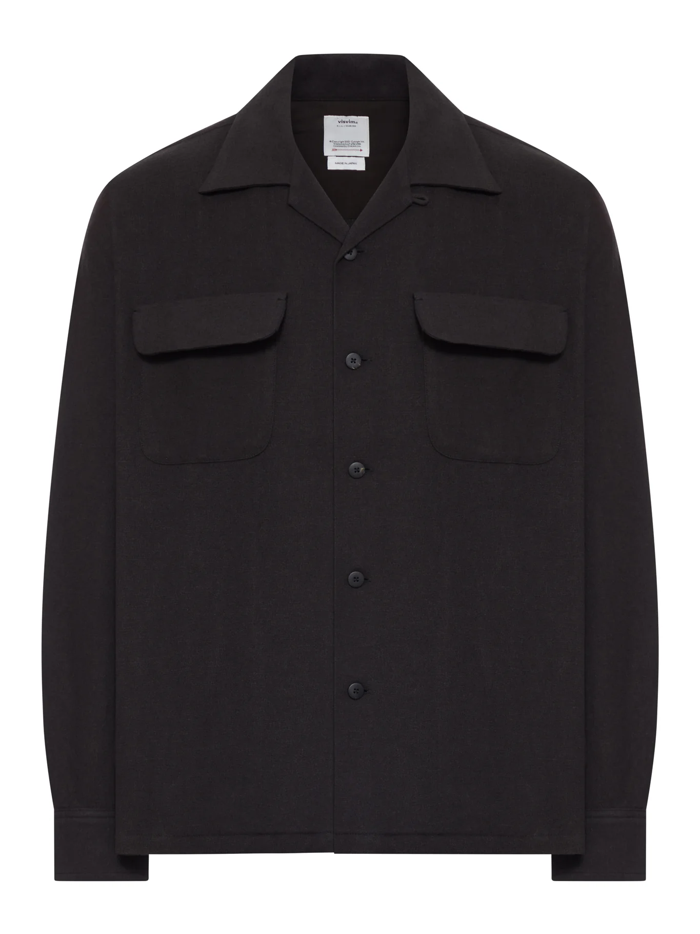WOOL OVERSHIRT WITH PATCH POCKETS
