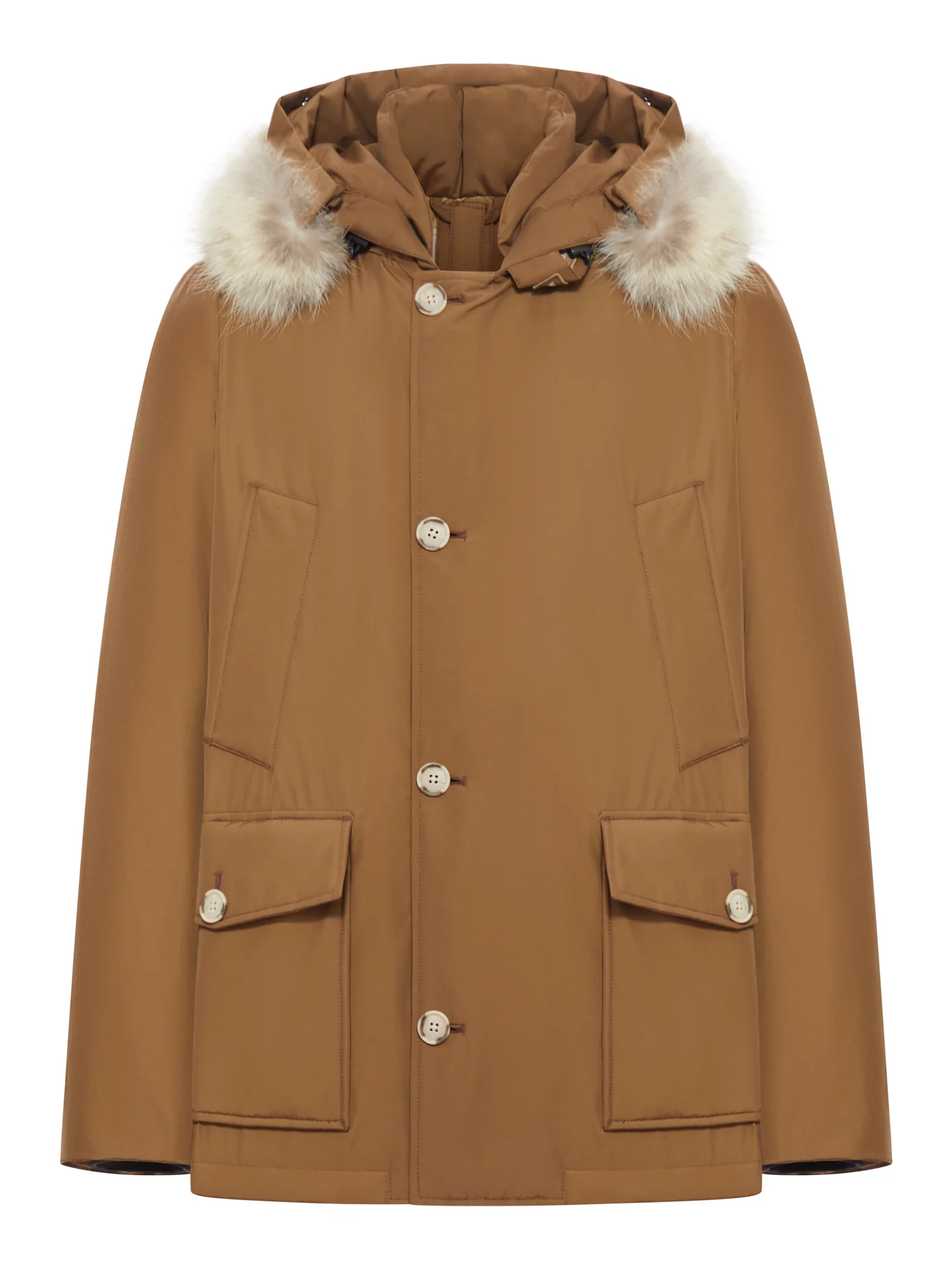 ARCTIC ANORAK IN RAMAR CLOTH WITH REMOVABLE FUR