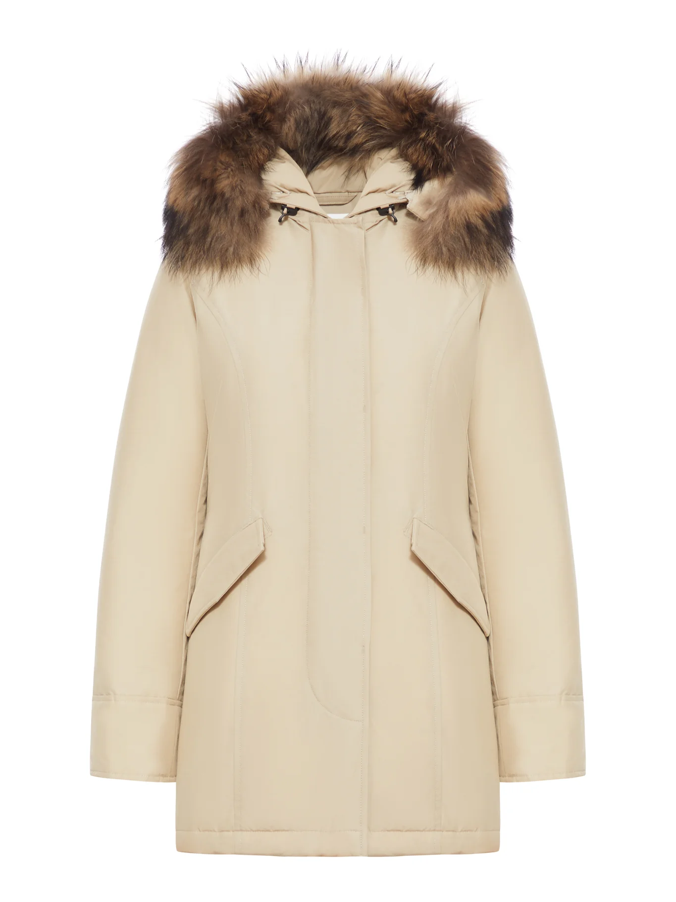ARCTIC PARKA IN RAMAR CLOTH WITH REMOVABLE FUR