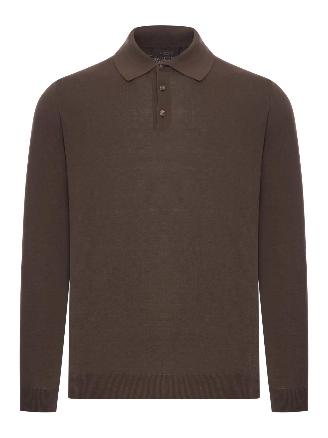 SLIM FIT COTTON AND SILK POLO SHIRT