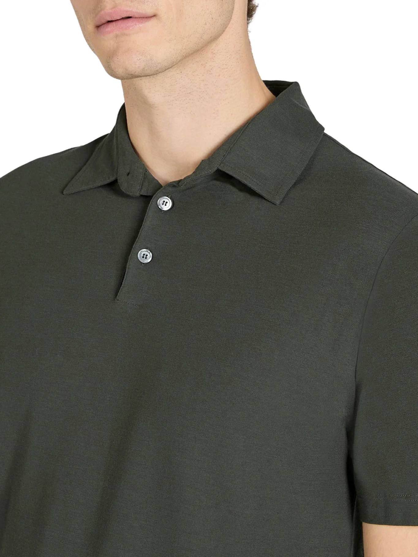 SLIM FIT POLO IN ICE COTTON - Image 4