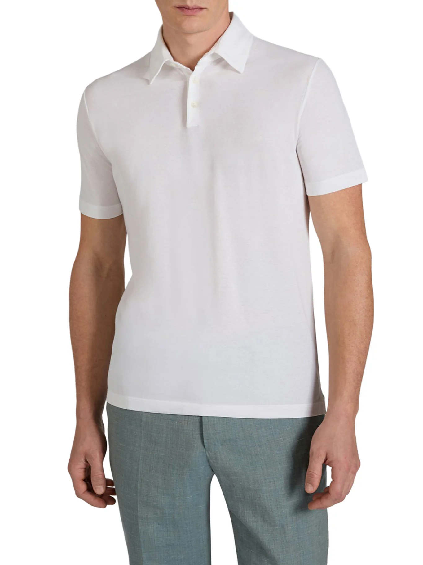 SLIM FIT POLO IN ICE COTTON - Image 2