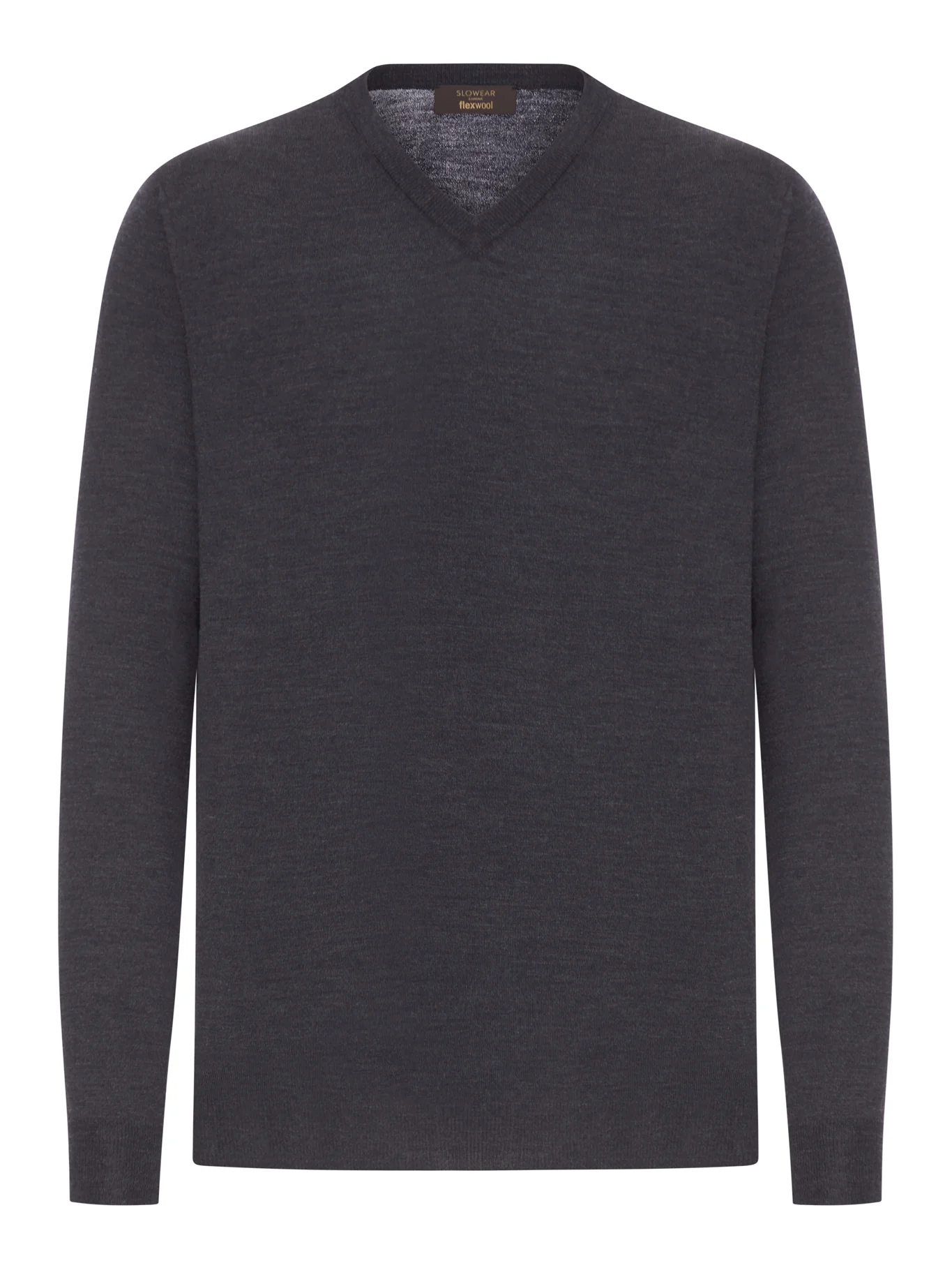 V-NECK SWEATER IN FINE COMBED WOOL