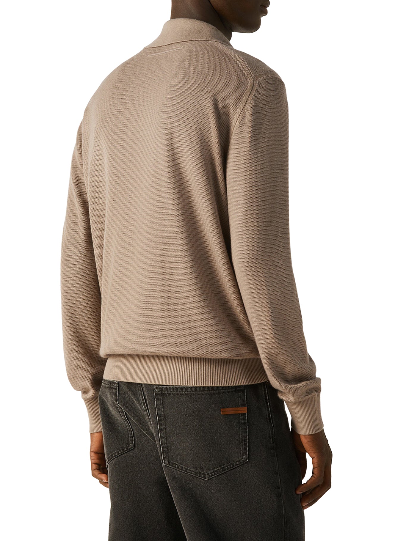 MÉLANGE CASHMERE AND SILK POLO SHIRT - Image 3