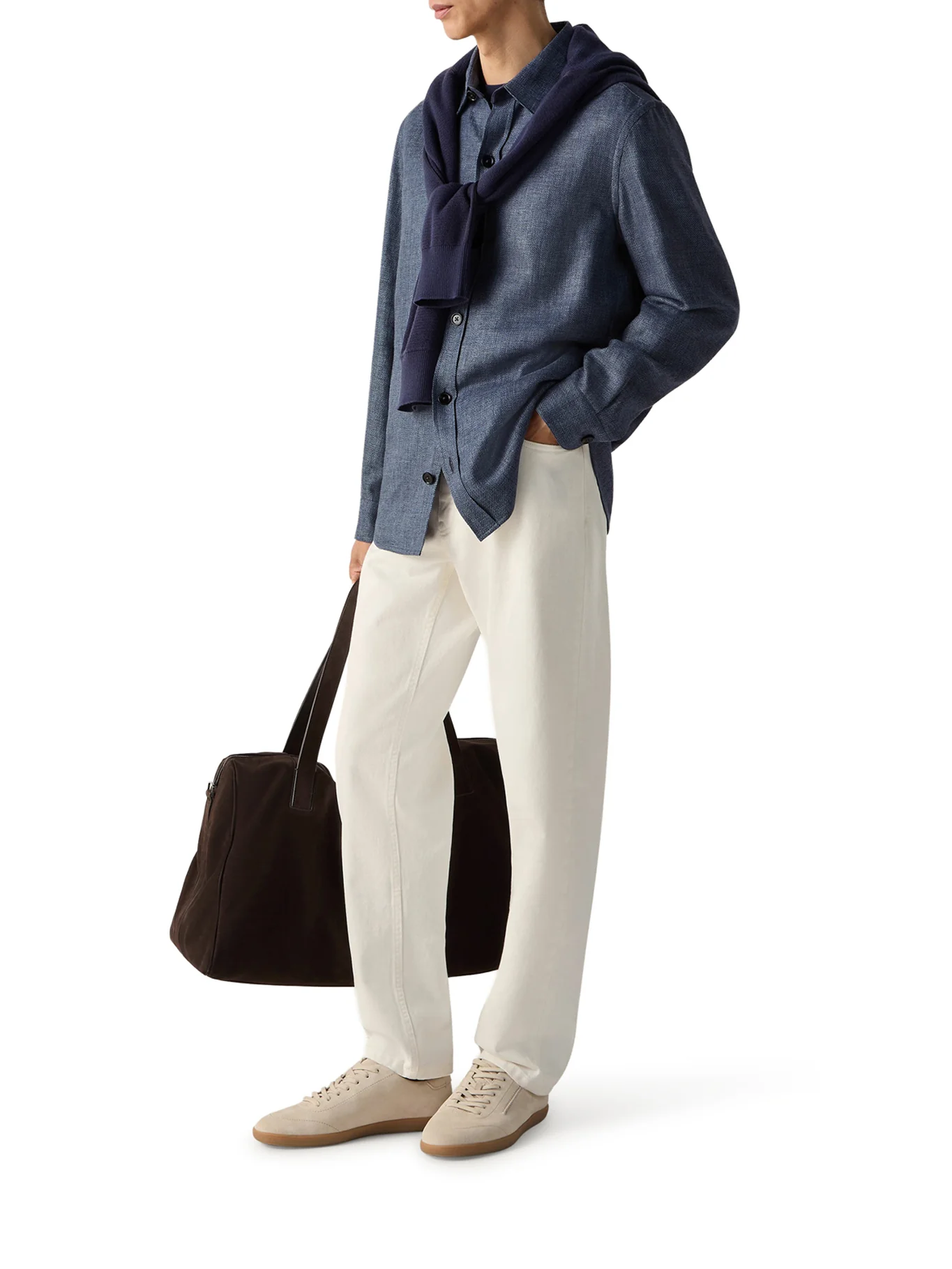 OVERSHIRT IN CASHMERE LINEN AND SILK - Image 2