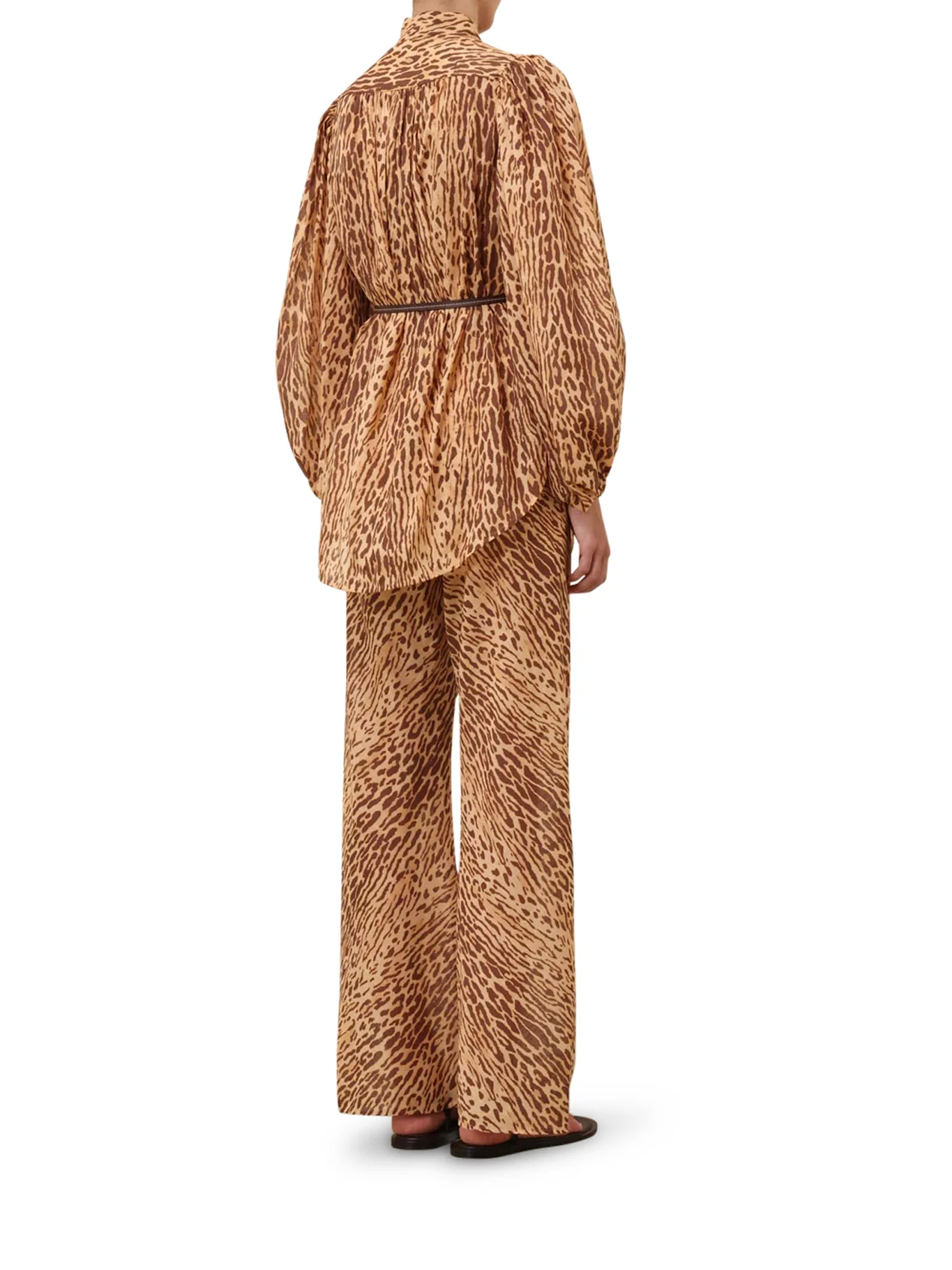 WIDE LEG PANTS WITH ANIMAL PRINT - Image 3