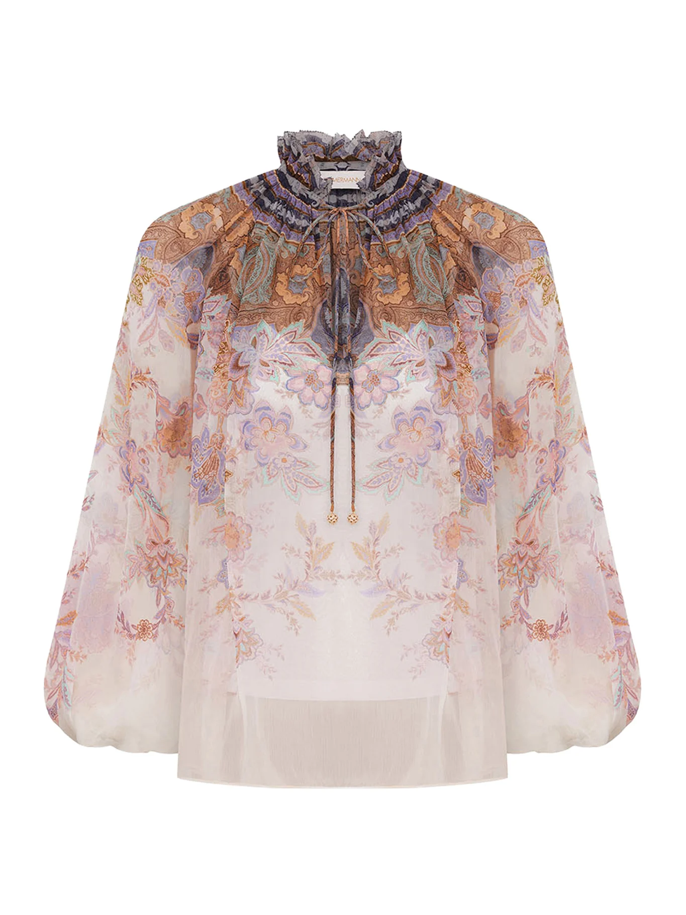 LUNA BLOUSE WITH PUFFED SLEEVES