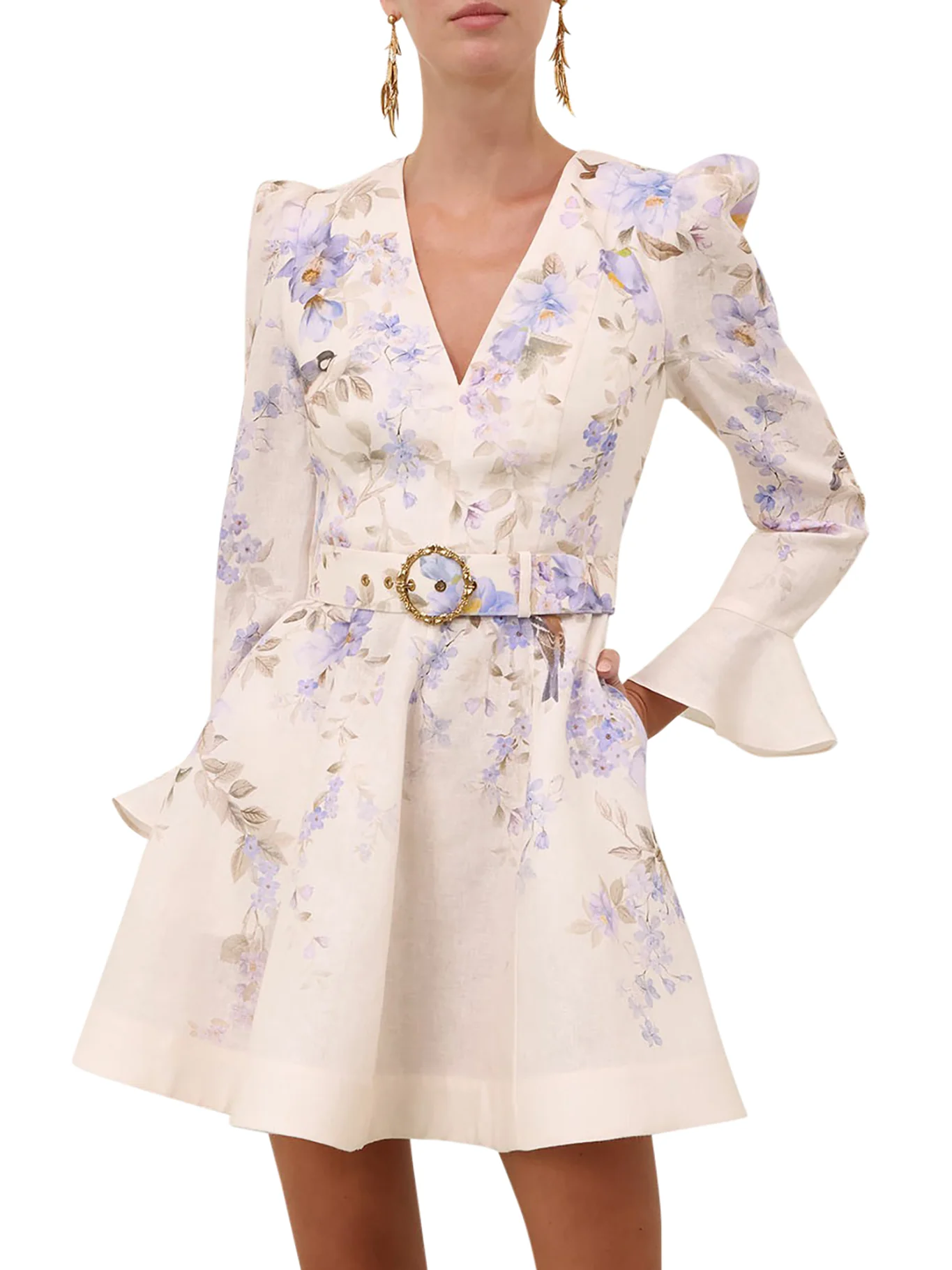 MINI DRESS WITH DEEP NECKLINE - Image 3